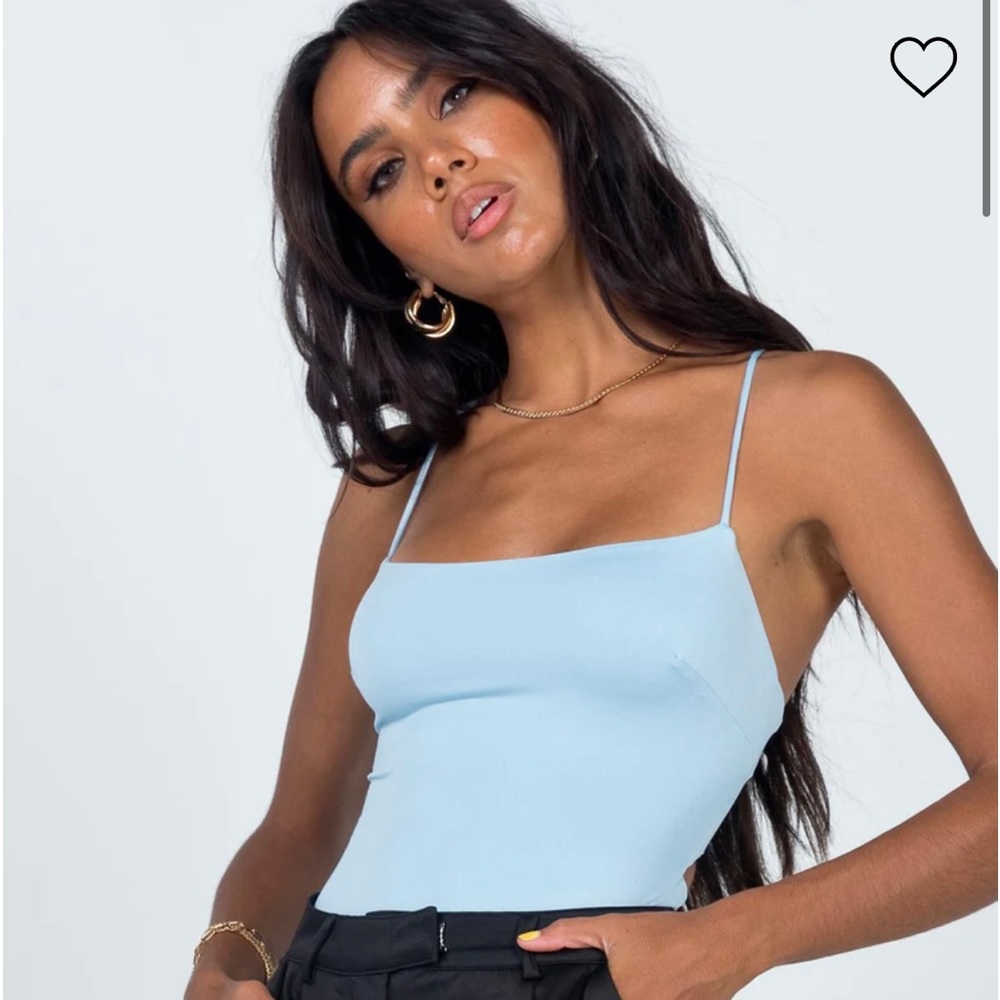 Princess Polly Karlah Bodysuit Blue Size 2